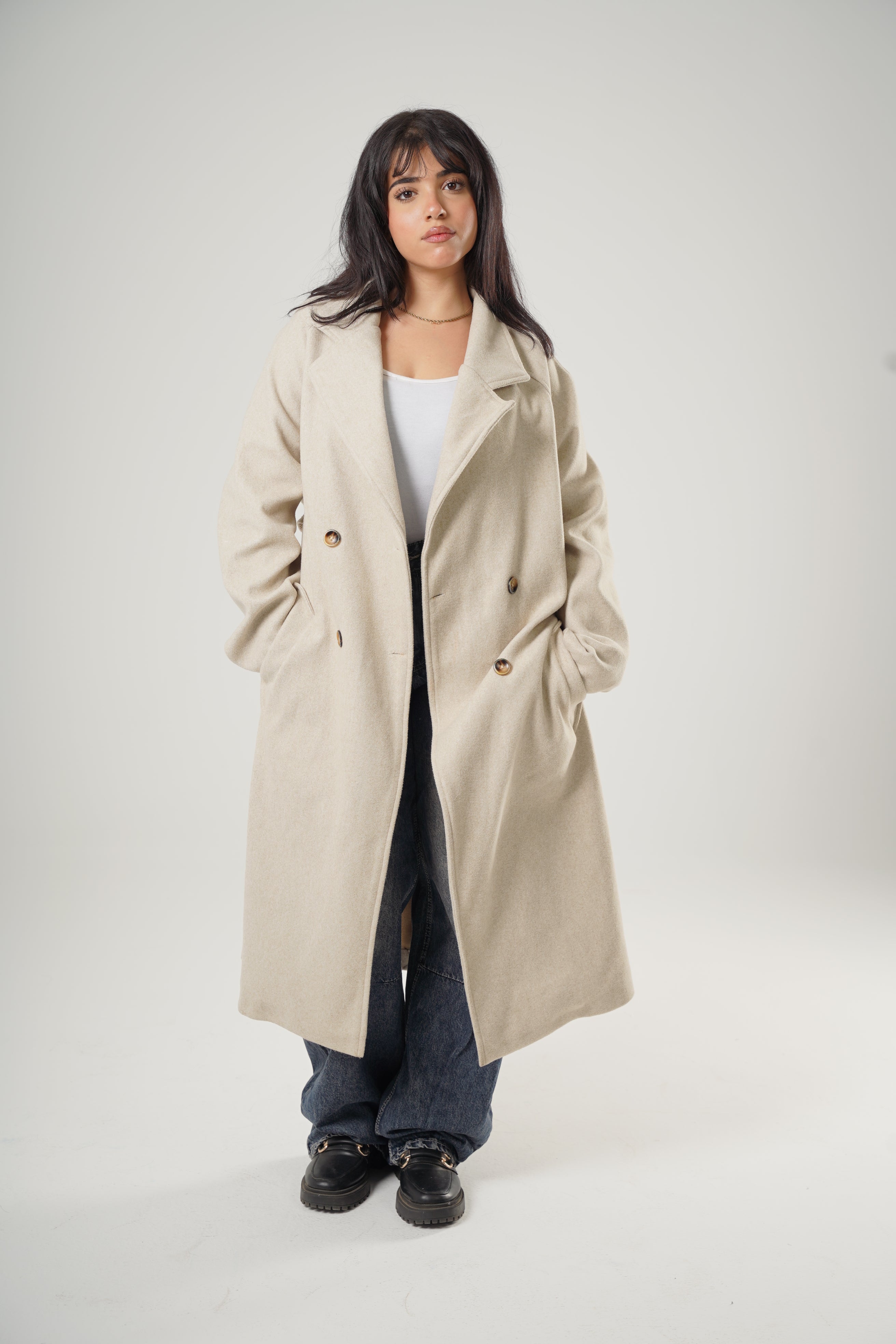 Beige Signature Coat